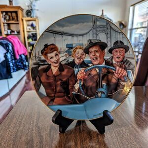 1989 I Love Lucy plate collection "California, Here We Come" Plate